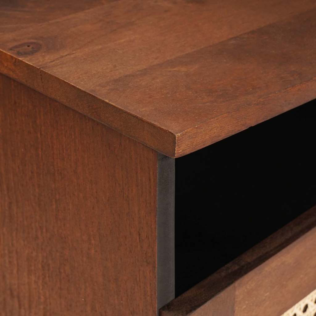 vidaXL TV Cabinet Brown 80 x 33.5 x 46 cm Solid Mango Wood 6