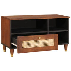 vidaXL TV Cabinet Brown 80 x 33.5 x 46 cm Solid Mango Wood 2