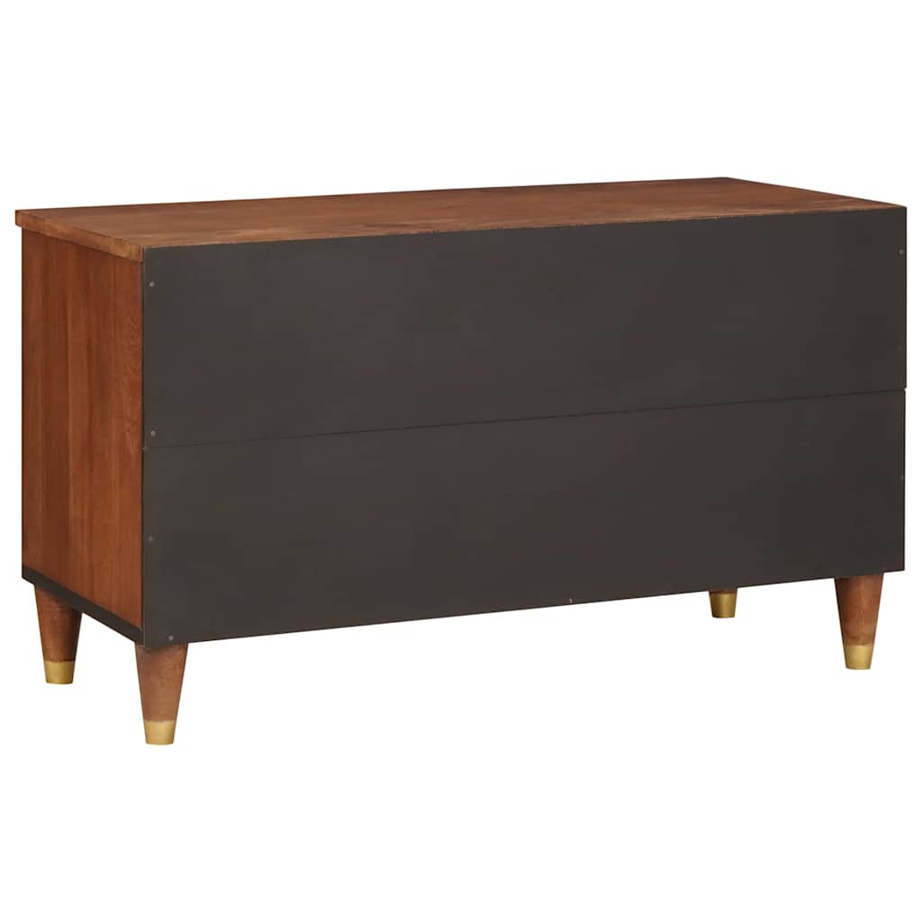 vidaXL TV Cabinet Brown 80 x 33.5 x 46 cm Solid Mango Wood 5