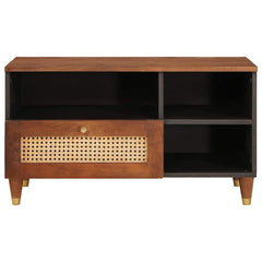 vidaXL TV Cabinet Brown 80 x 33.5 x 46 cm Solid Mango Wood 3