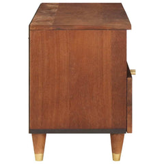 vidaXL TV Cabinet Brown 80 x 33.5 x 46 cm Solid Mango Wood 4