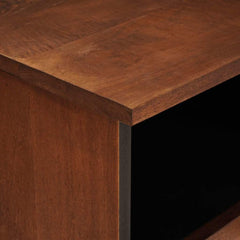 vidaXL TV Cabinet with Shelf Brown 100 x 33.5 x 46 cm Solid Mango Wood 6