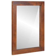 vidaXL Mirror Rectangular Brown and Silver 50 x 2.5 x 70 cm 1