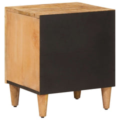 vidaXL Bedside Table 2 pcs Brown 40 x 33.5 x 46 cm Solid Mango Wood 5