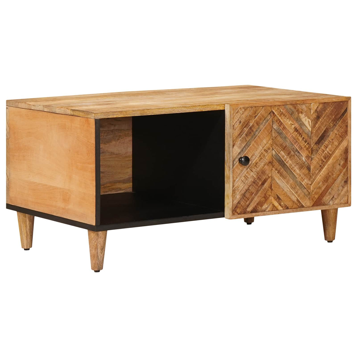 vidaXL Coffee Table Brown 80 x 50 x 40 cm Solid Mango Wood 1