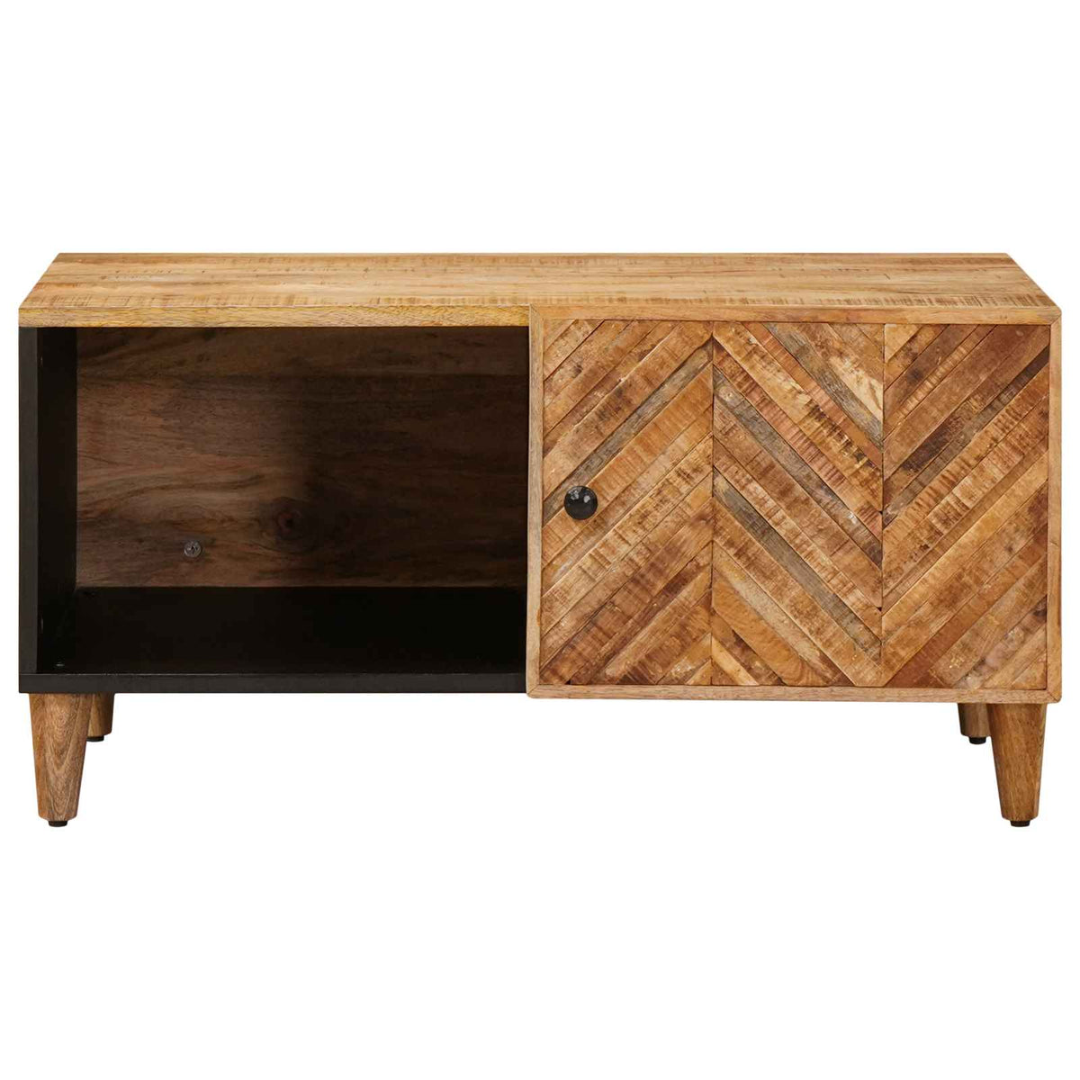 vidaXL Coffee Table Brown 80 x 50 x 40 cm Solid Mango Wood 3