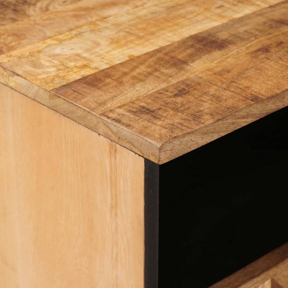 Bedside Table Brown 50 x 33 x 60 cm Solid Mango Wood 1