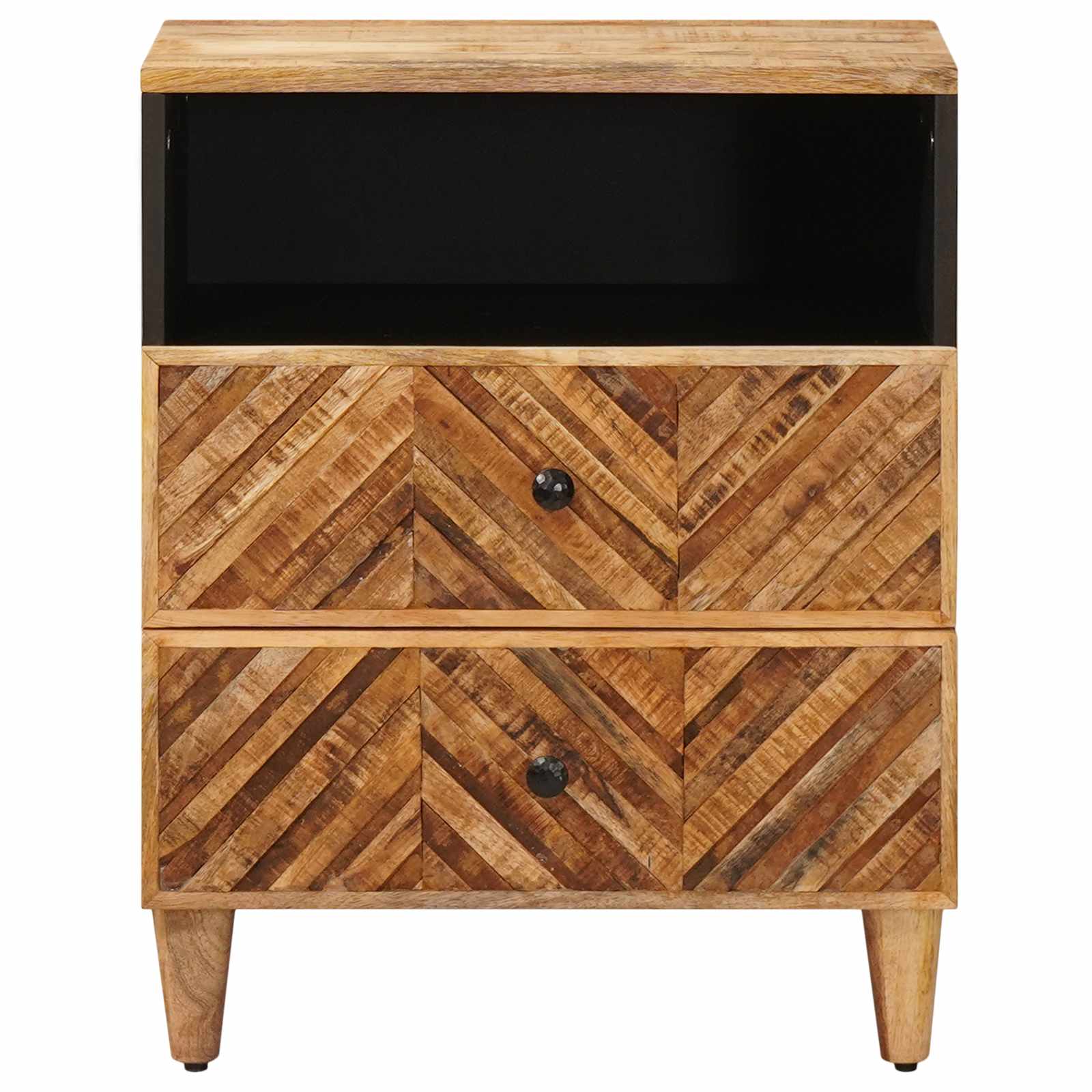 vidaXL Bedside Table Brown 50 x 33 x 60 cm Solid Mango Wood 3