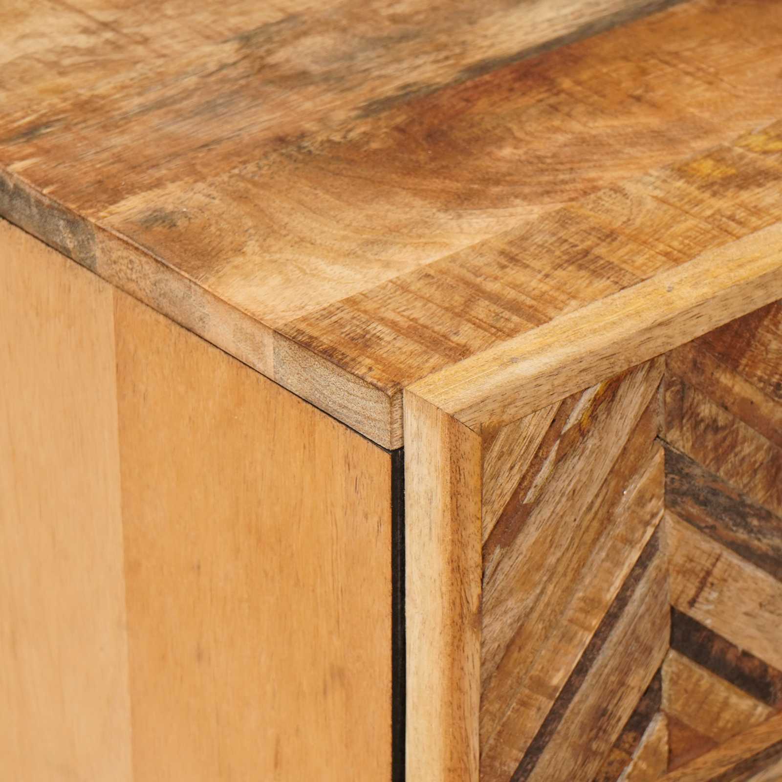 vidaXL Bedside Table Brown 50 x 33 x 60 cm Solid Mango Wood 6