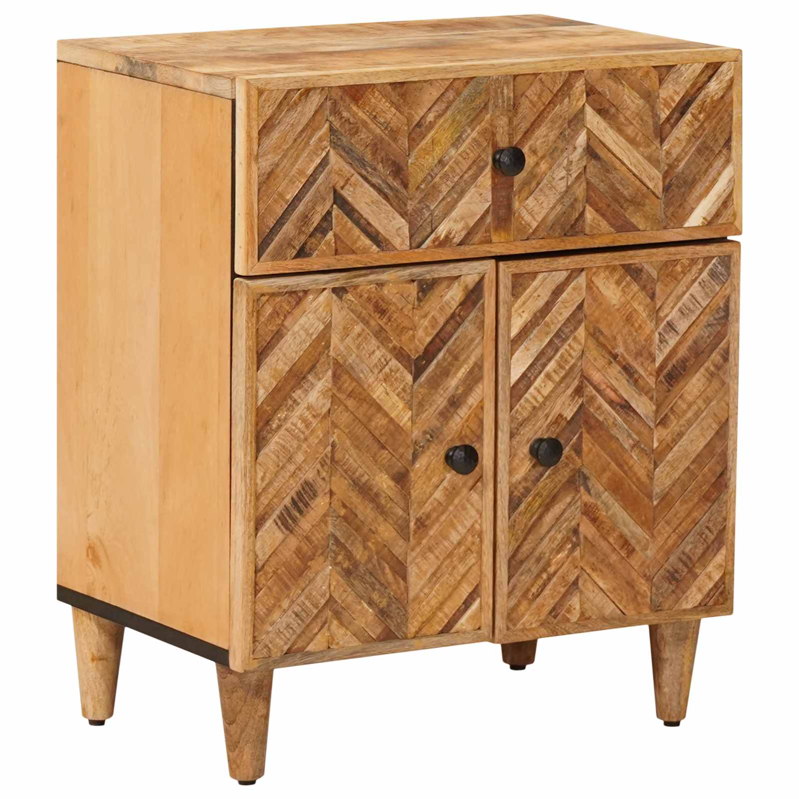 vidaXL Bedside Table Brown 50 x 33 x 60 cm Solid Mango Wood 1