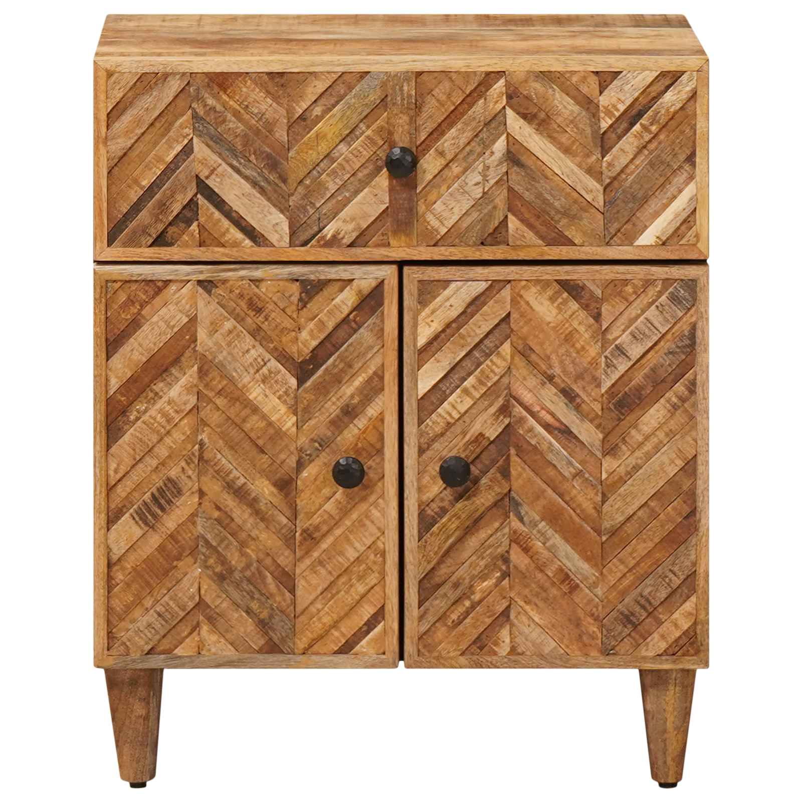 vidaXL Bedside Table Brown 50 x 33 x 60 cm Solid Mango Wood 3