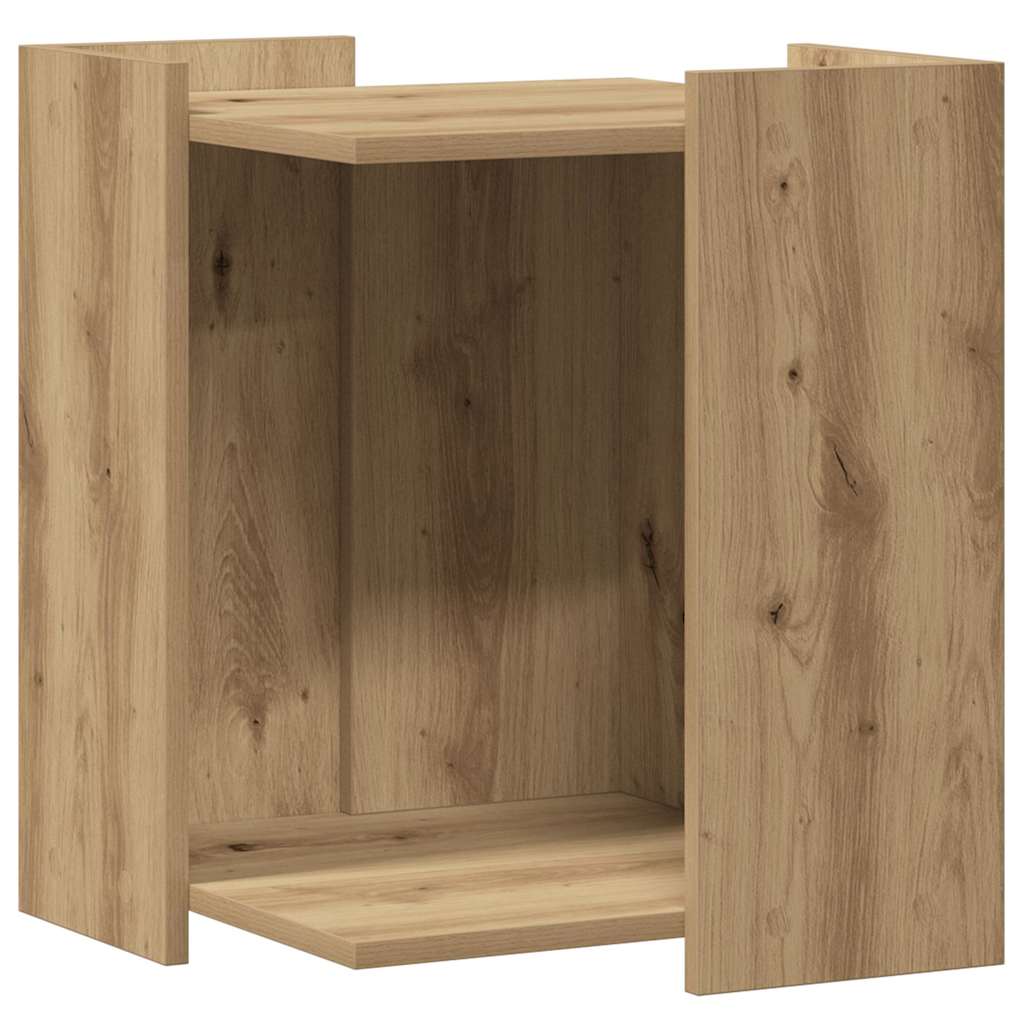 vidaXL Cat Litter Box Enclosure Artisan Oak 42 x 42 x 51 cm 2