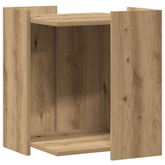 vidaXL Cat Litter Box Enclosure Artisan Oak 42 x 42 x 51 cm 2