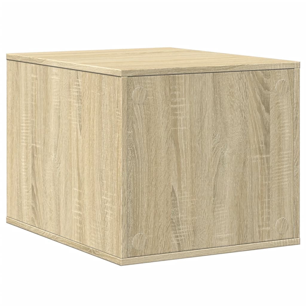 vidaXL Cat Litter Box Enclosure Sonoma Oak 47x59x42 cm Engineered Wood 6