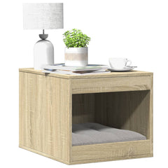 vidaXL Cat Litter Box Enclosure Sonoma Oak 47x59x42 cm Engineered Wood 1
