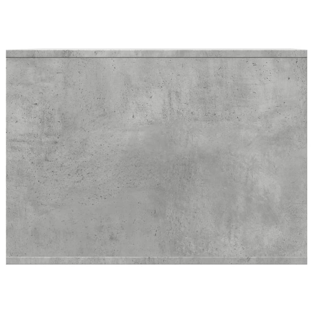 vidaXL Cat Litter Box Enclosure Concrete Grey 47x59x42 cm Engineered Wood 5