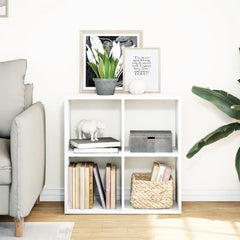 vidaXL Room Divider Bookcase White 69,5x29x69,5 cm Engineered Wood 3