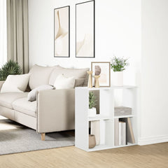 vidaXL Room Divider Bookcase White 69,5x29x69,5 cm Engineered Wood 4