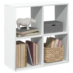 vidaXL Room Divider Bookcase White 69,5x29x69,5 cm Engineered Wood 1