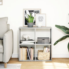 vidaXL Room Divider Bookcase Concrete Grey 69,5x29x69,5 cm Engineered Wood 3