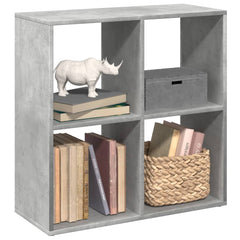 vidaXL Room Divider Bookcase Concrete Grey 69,5x29x69,5 cm Engineered Wood 1