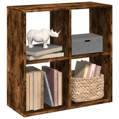 vidaXL Room Divider Bookcase Smoked Oak 69,5x29x69,5 cm Engineered Wood 1