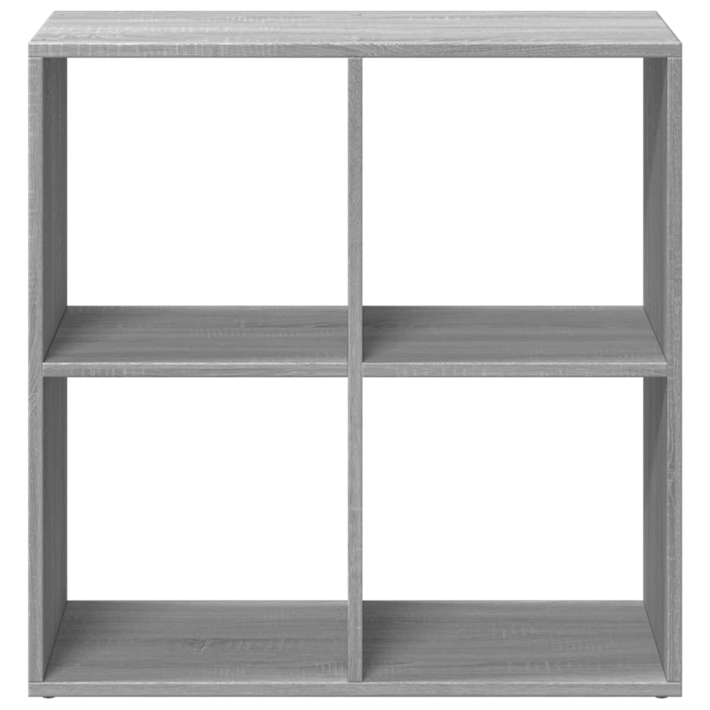 vidaXL Room Divider Bookcase Grey Sonoma 69,5x29x69,5 cm Engineered Wood 5