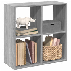 vidaXL Room Divider Bookcase Grey Sonoma 69,5x29x69,5 cm Engineered Wood 1