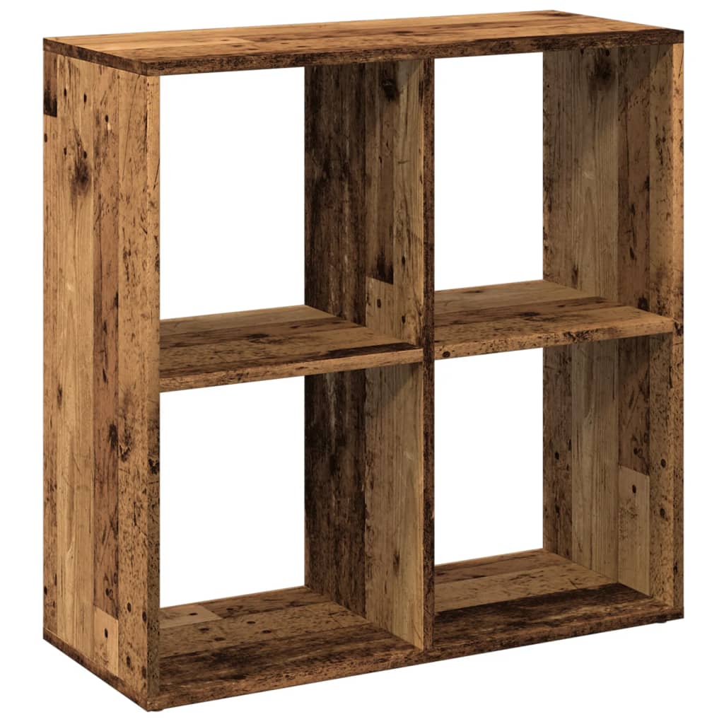 vidaXL Room Divider Bookcase Old Wood 69,5x29x69,5 cm Engineered Wood 2