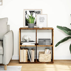 vidaXL Room Divider Bookcase Old Wood 69,5x29x69,5 cm Engineered Wood 3