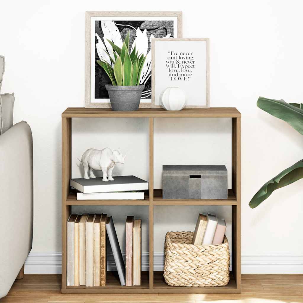 vidaXL Room Divider Bookcase Artisan Oak 69,5x29x69,5 cm Engineered Wood 1