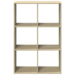 vidaXL Room Divider Bookcase Sonoma Oak 69,5x29x103,5 cm Engineered Wood 5