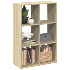vidaXL Room Divider Bookcase Sonoma Oak 69,5x29x103,5 cm Engineered Wood 1