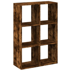 vidaXL Room Divider Bookcase Smoked Oak 69,5x29x103,5 cm Engineered Wood 2