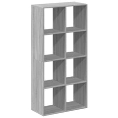 Room Divider Bookcase 69.5x29x137.5 cm Width 69.5 cm Height 137.5 cm Grey sonoma