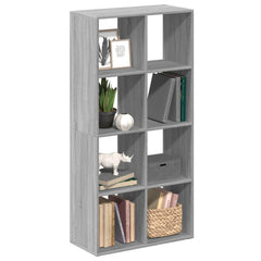 vidaXL Room Divider Bookcase Grey Sonoma 69,5x29x137,5 cm Engineered Wood 1