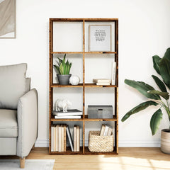 vidaXL Room Divider Bookcase Old Wood 69,5x29x137,5 cm Engineered Wood 3