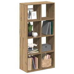 Room Divider Bookcase 69.5x29x137.5 cm Width 69.5 cm Height 137.5 cm Artisan oak
