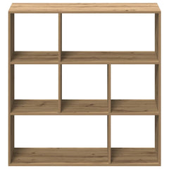 vidaXL Room Divider Bookcase Artisan Oak 102x29x103,5 cm Engineered Wood 5