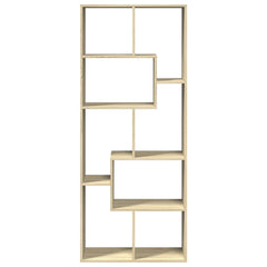 vidaXL Room Divider Bookcase Sonoma Oak 67x25x161.5 cm Engineered Wood 5