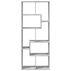 vidaXL Room Divider Bookcase Concrete Grey 67x25x161.5 cm Engineered Wood 5