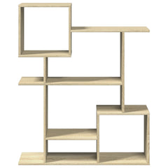 vidaXL Room Divider Bookcase Sonoma Oak 92x29x112 cm Engineered Wood 5