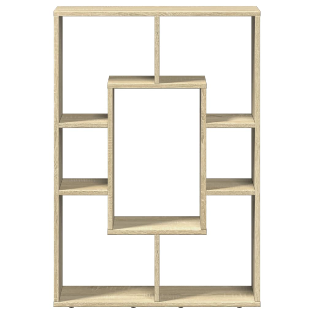 vidaXL Bookcase Sonoma Oak 63x20x90 cm Engineered Wood 5