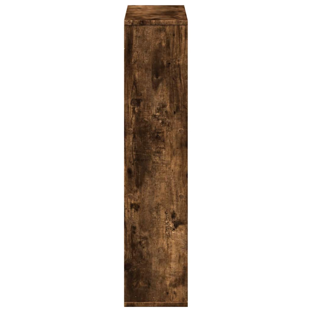 vidaXL Bookcase Smoked Oak 63x20x90 cm Engineered Wood 6