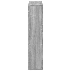 vidaXL Bookcase Grey Sonoma 63x20x90 cm Engineered Wood 6