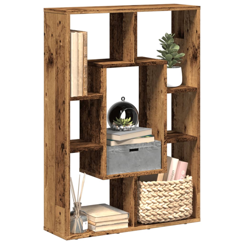 Bookcase Engineered Wood in Old Wood