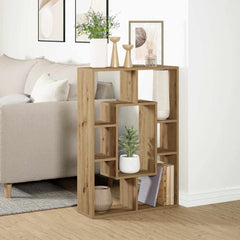 vidaXL Bookcase Artisian Oak 63x20x90 cm Engineered Wood 3