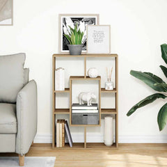 vidaXL Bookcase Artisian Oak 63x20x90 cm Engineered Wood 4