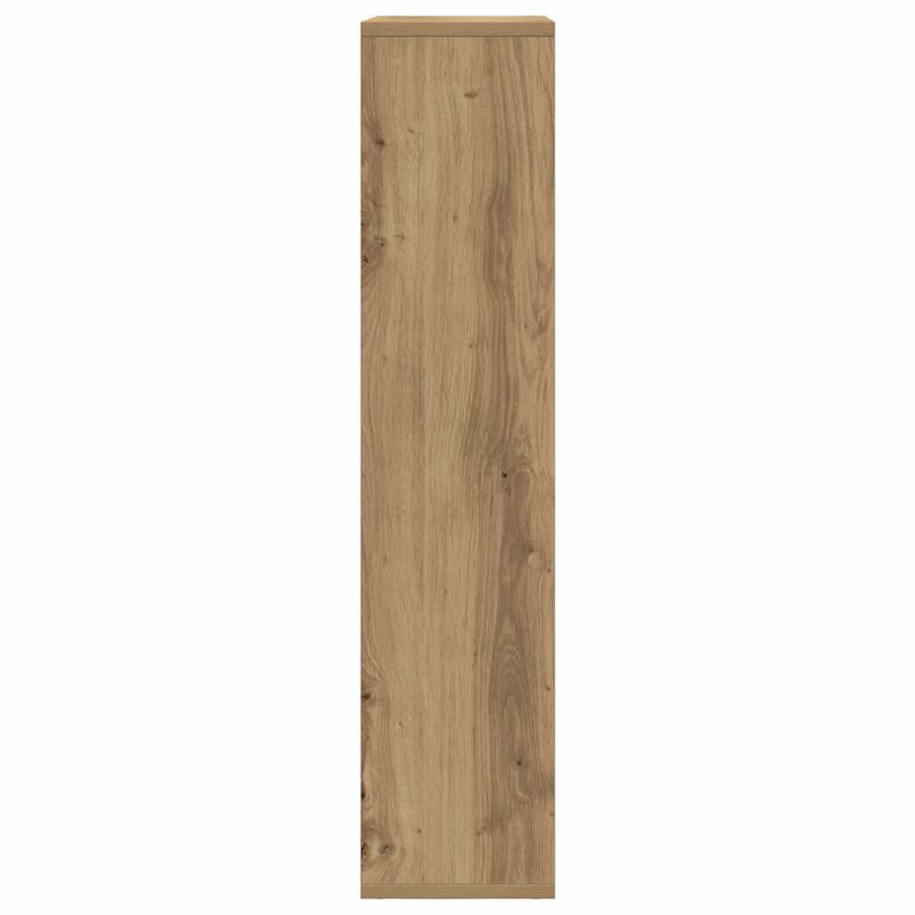 vidaXL Bookcase Artisian Oak 63x20x90 cm Engineered Wood 6