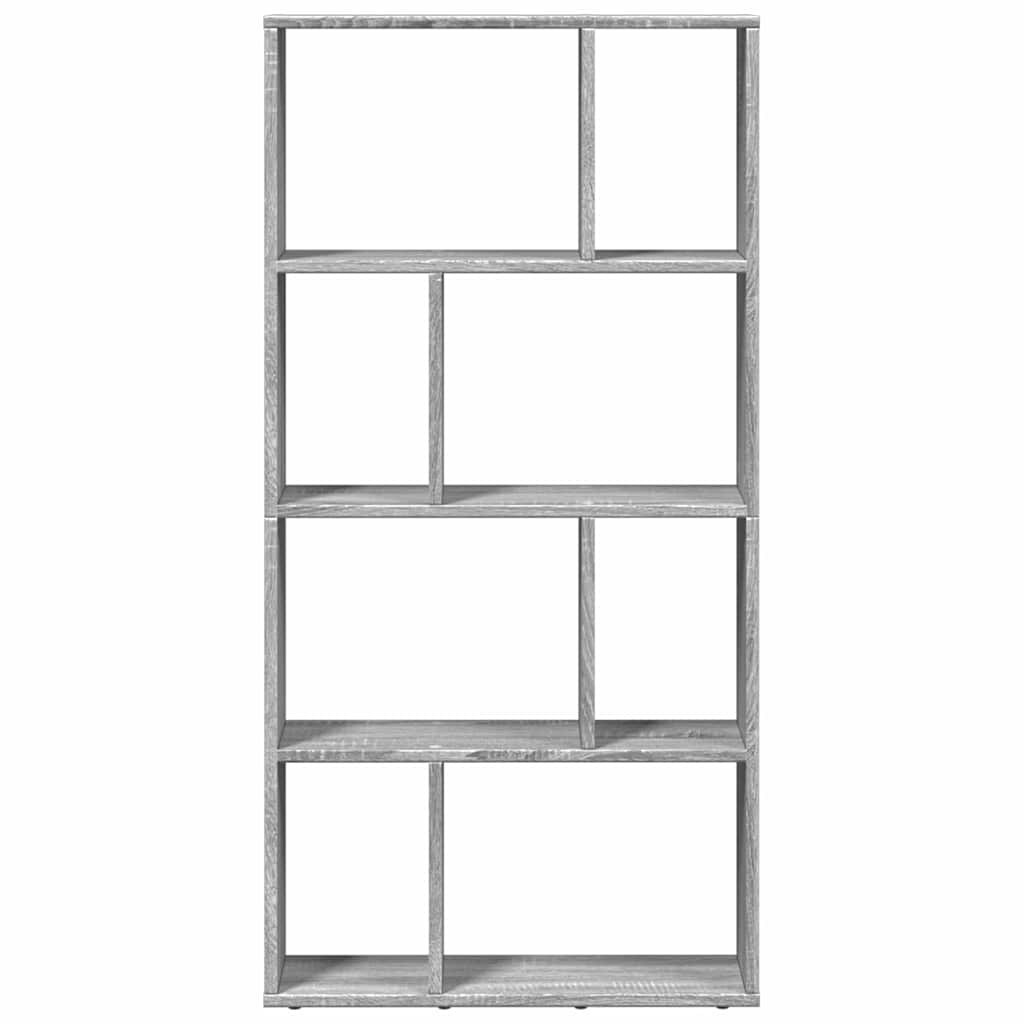 vidaXL Bookcase Grey Sonoma 60x20x120,5 cm Engineered Wood 5